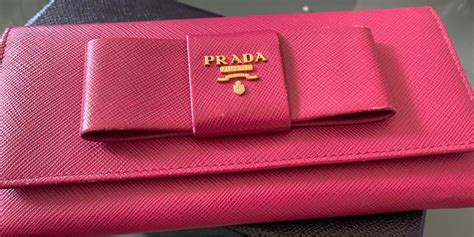 prada monochrome wallet pink|prada wallet pink ribbon.